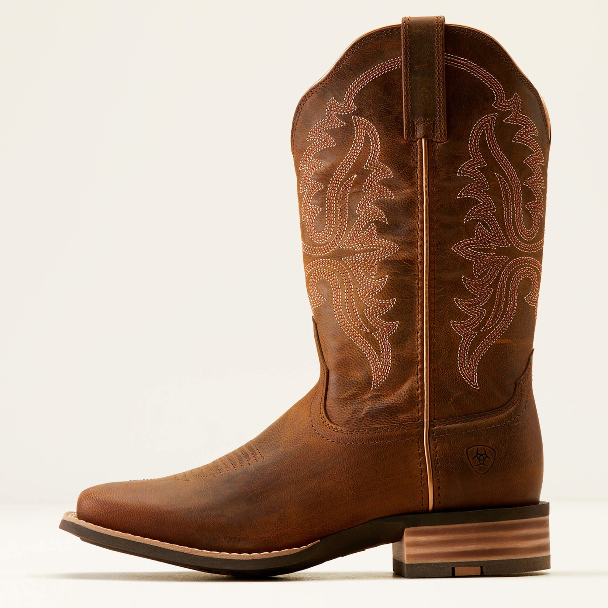 Olena Wide Square Toe Western Boot Women - SASSY BROWN