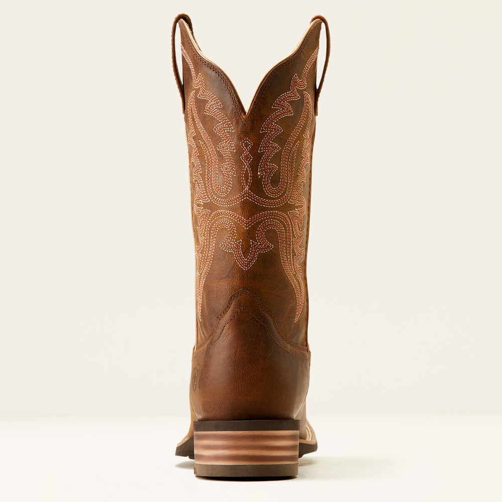 Olena Wide Square Toe Western Boot Women - SASSY BROWN