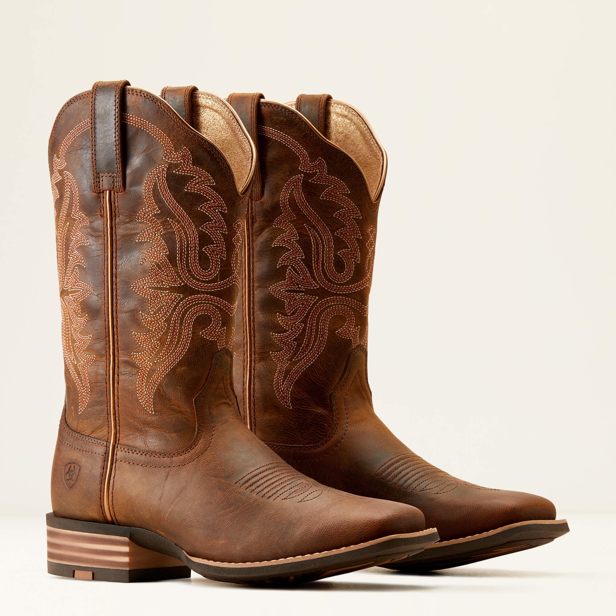 Olena Wide Square Toe Western Boot Women - SASSY BROWN
