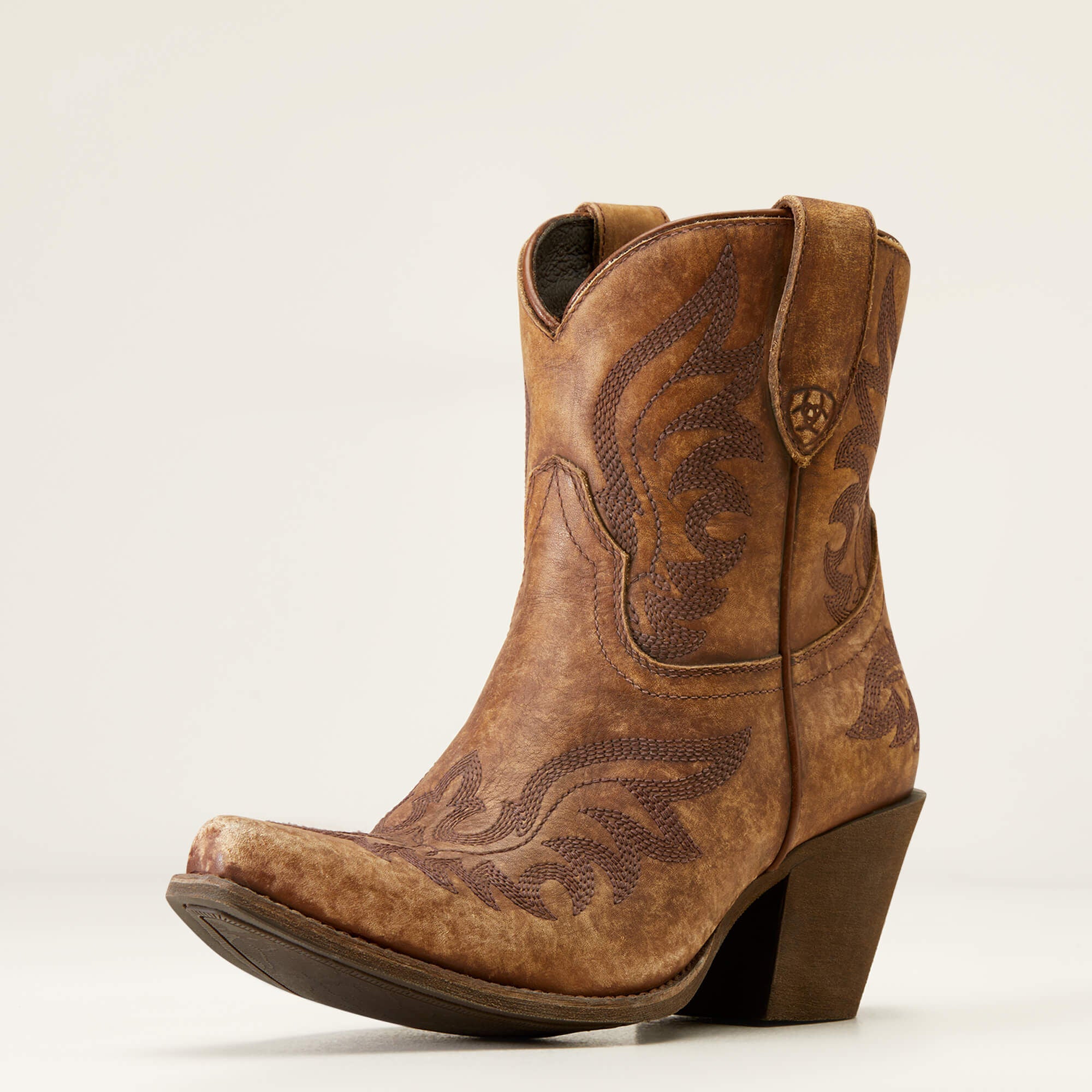 Chandler X Toe Western Boot Women - NATURALLY DISTRESSED BROWN