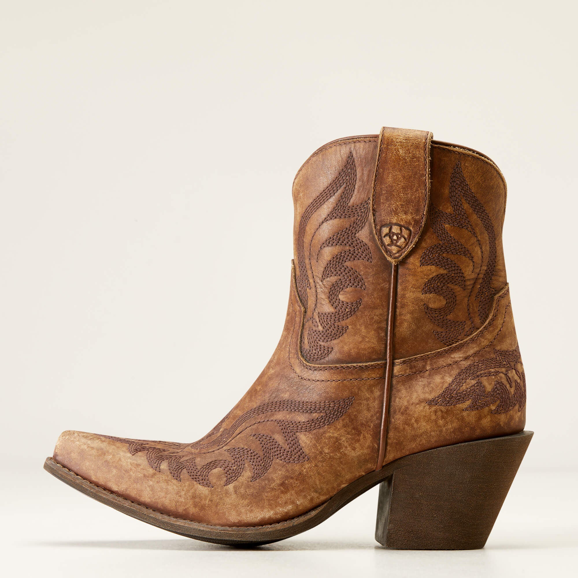 Chandler X Toe Western Boot Women - NATURALLY DISTRESSED BROWN