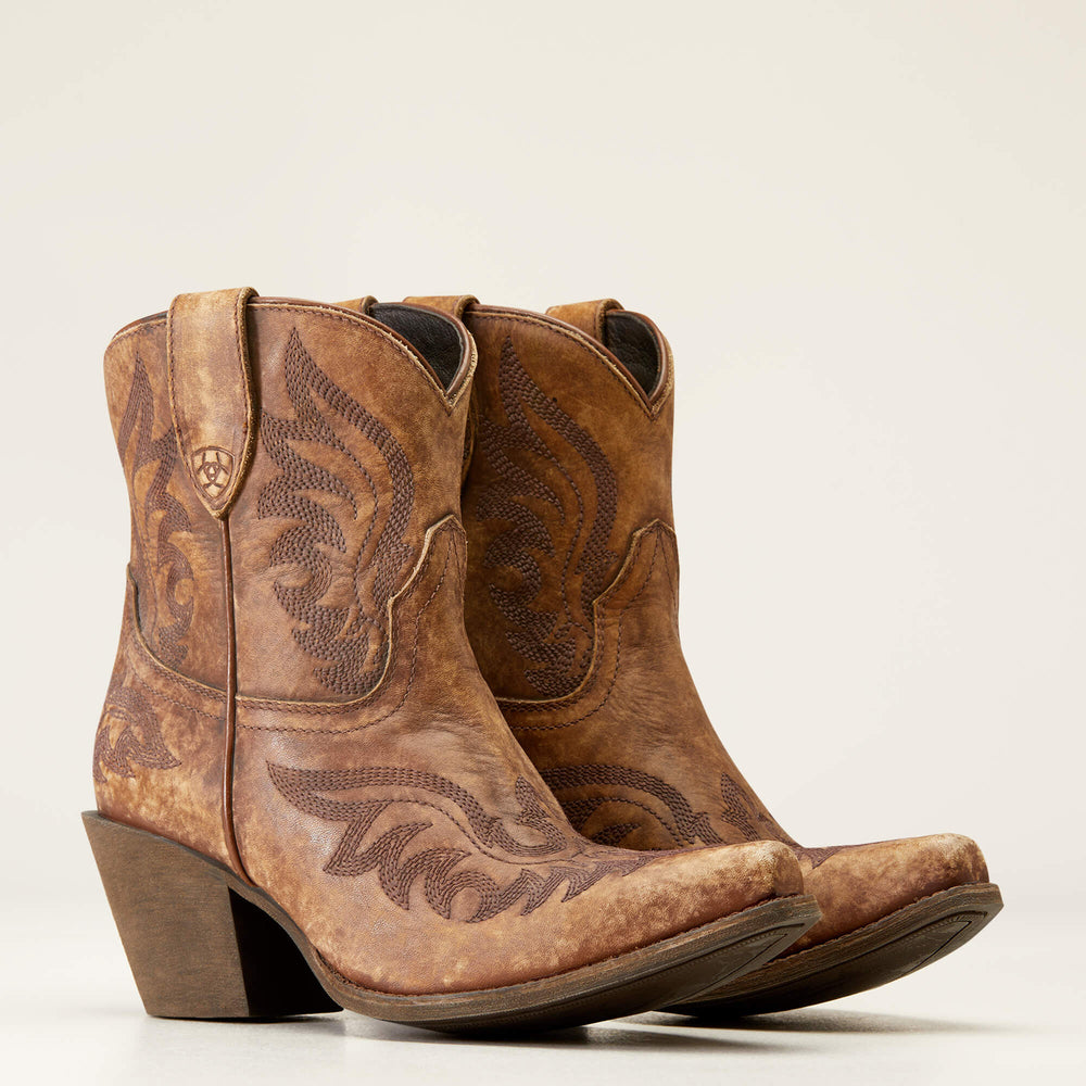 Chandler X Toe Western Boot Women - NATURALLY DISTRESSED BROWN