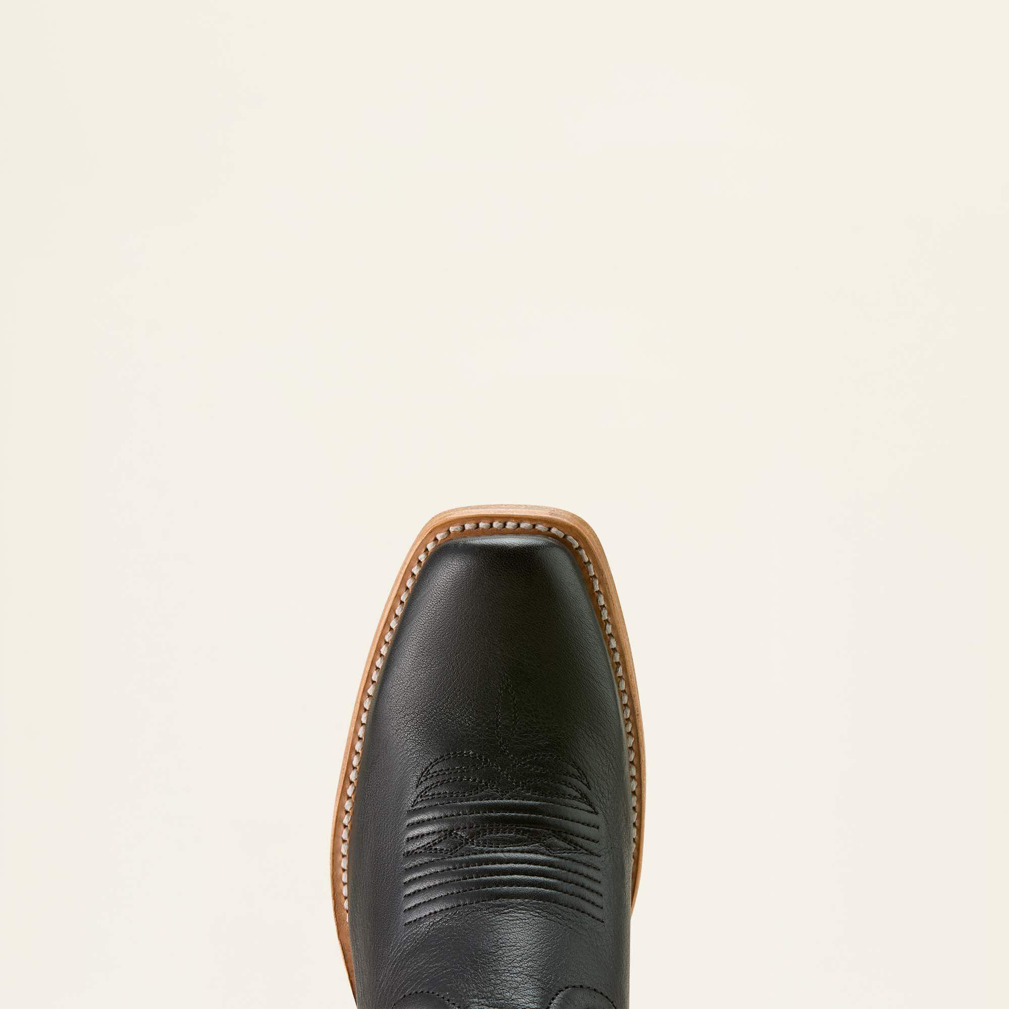 Futurity Denton Narrow Cutter Toe Western Boot Women - LITTLE BLACK DRESS/BRIGHT PEARL