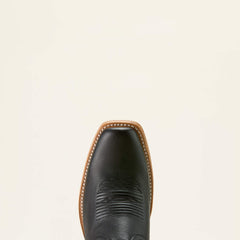 Futurity Denton Narrow Cutter Toe Western Boot Women - LITTLE BLACK DRESS/BRIGHT PEARL