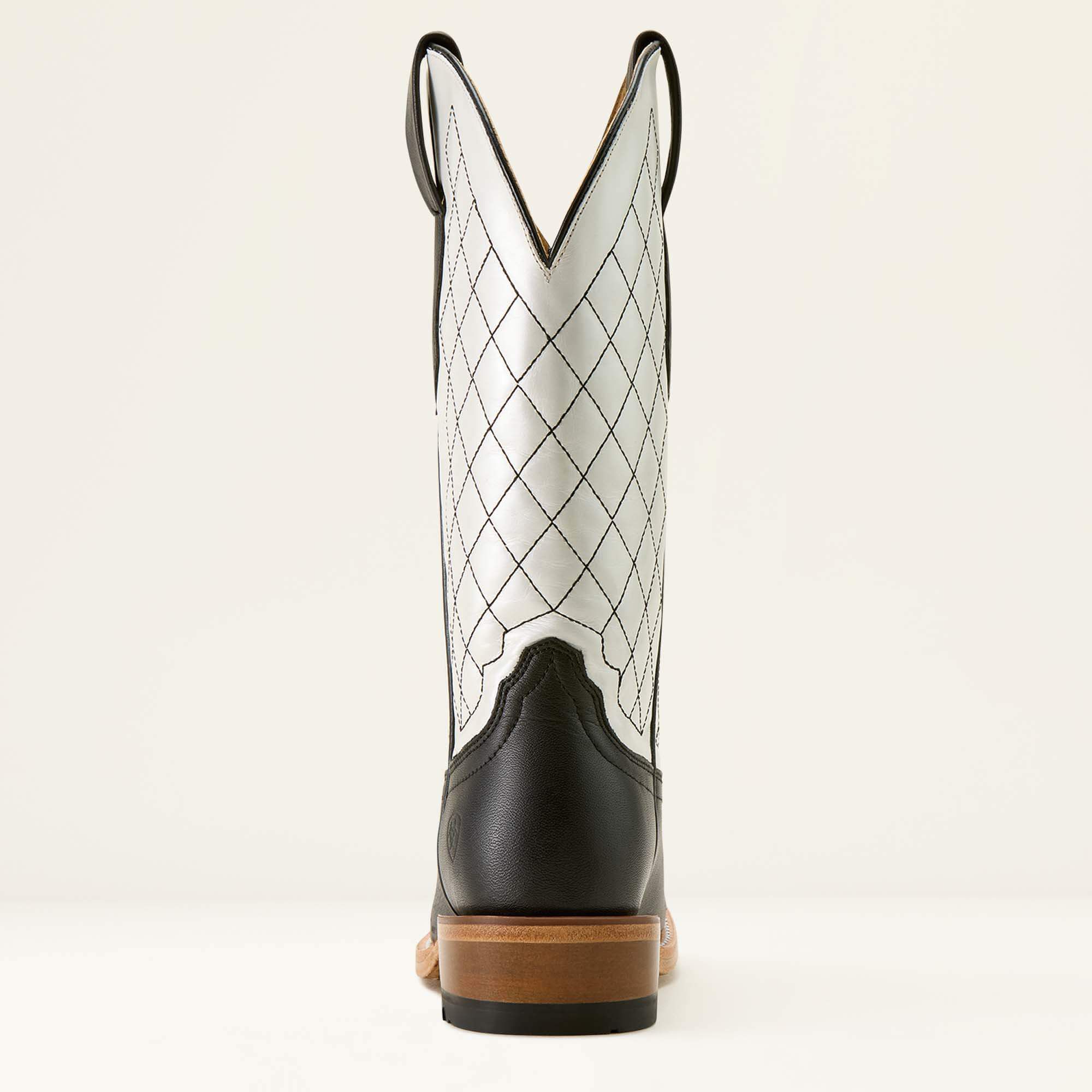 Futurity Denton Narrow Cutter Toe Western Boot Women - LITTLE BLACK DRESS/BRIGHT PEARL