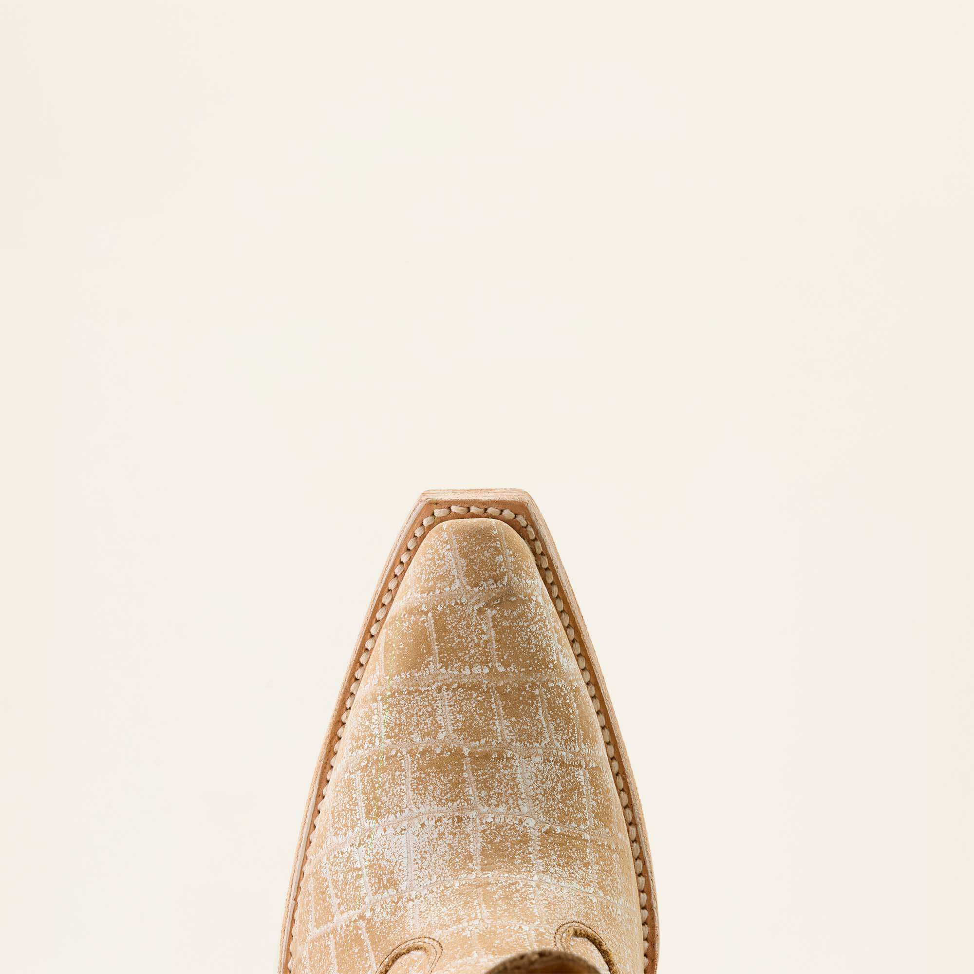 Jade X Toe Western Boot Women - DISTRESSED CREMA CROC PRINT