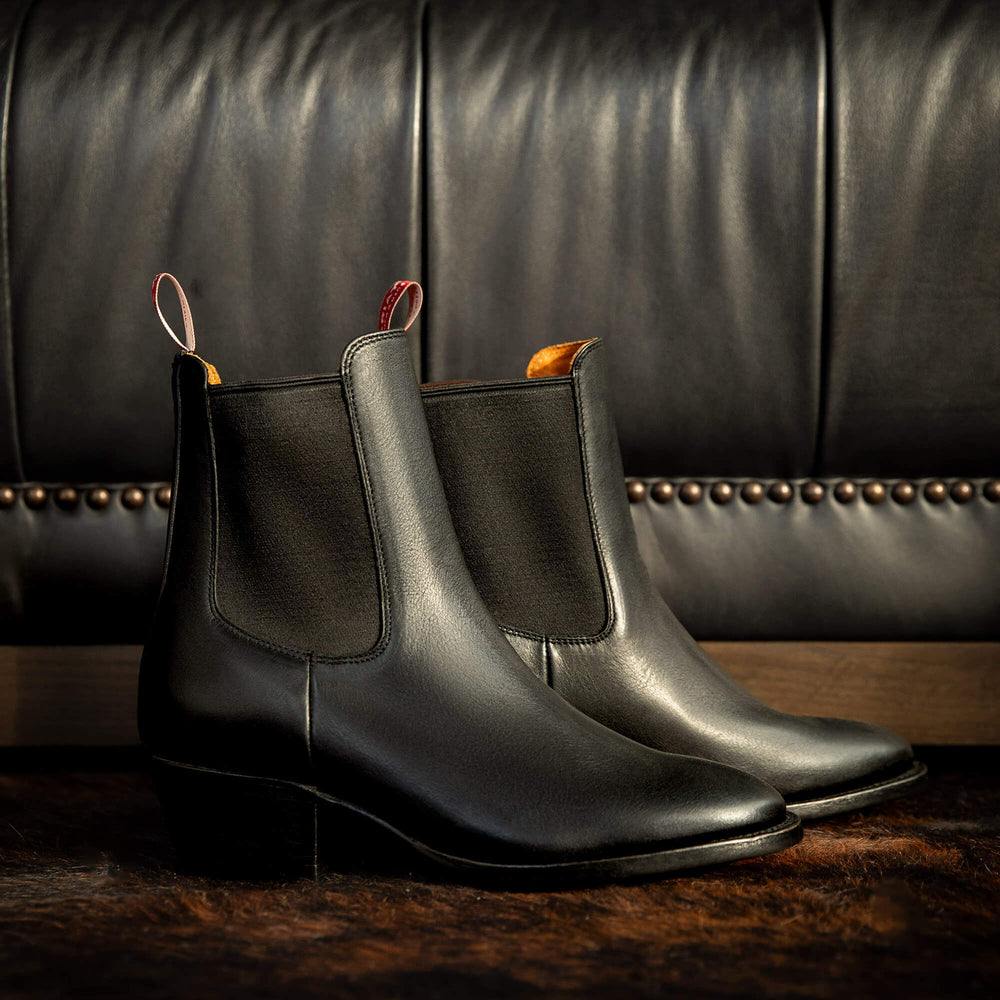 Bench Made Eleanor Almond Toe Chelsea Boot Women - CARBON BLACK