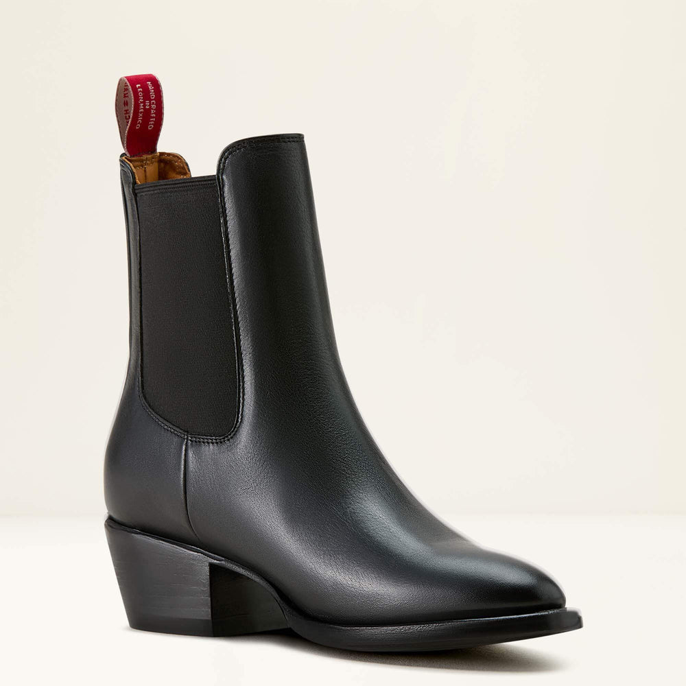 Bench Made Eleanor Almond Toe Chelsea Boot Women - CARBON BLACK