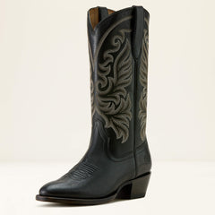 Louella R Toe Western Boot Women - TRUE BLACK