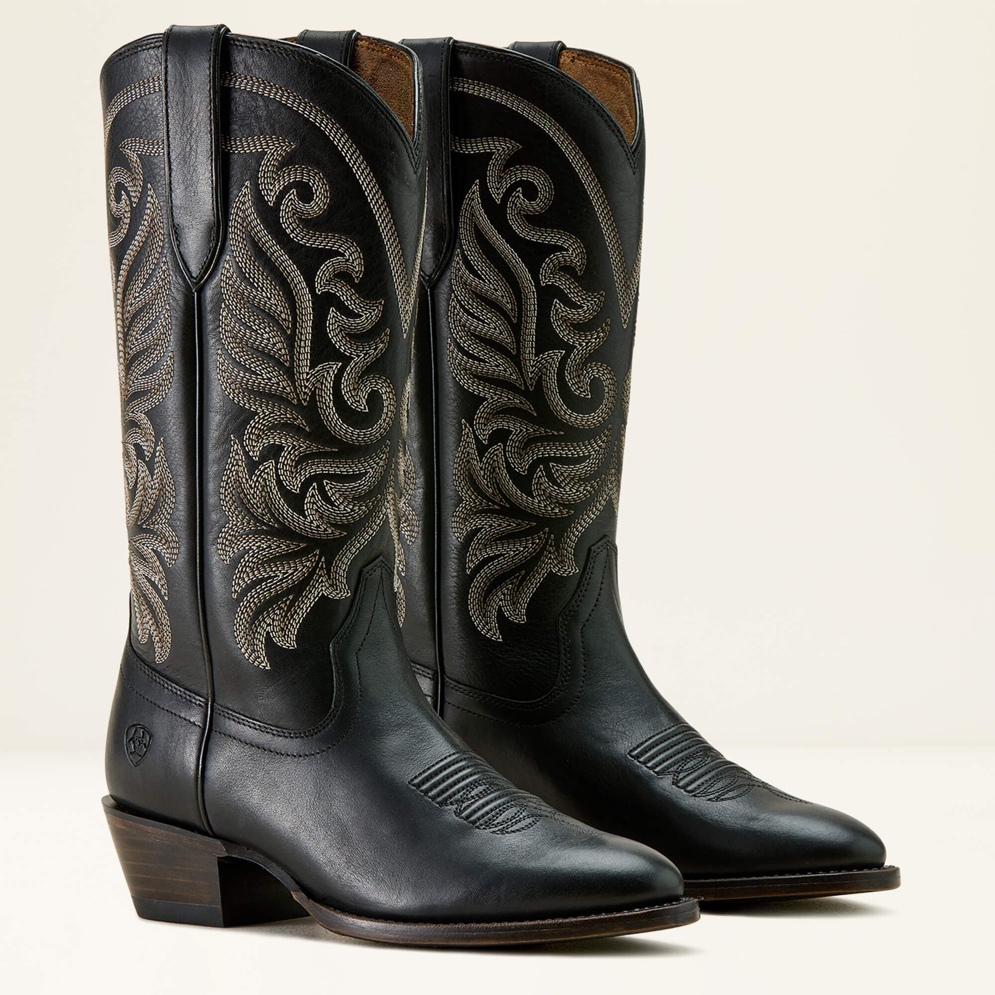 Louella R Toe Western Boot Women - TRUE BLACK