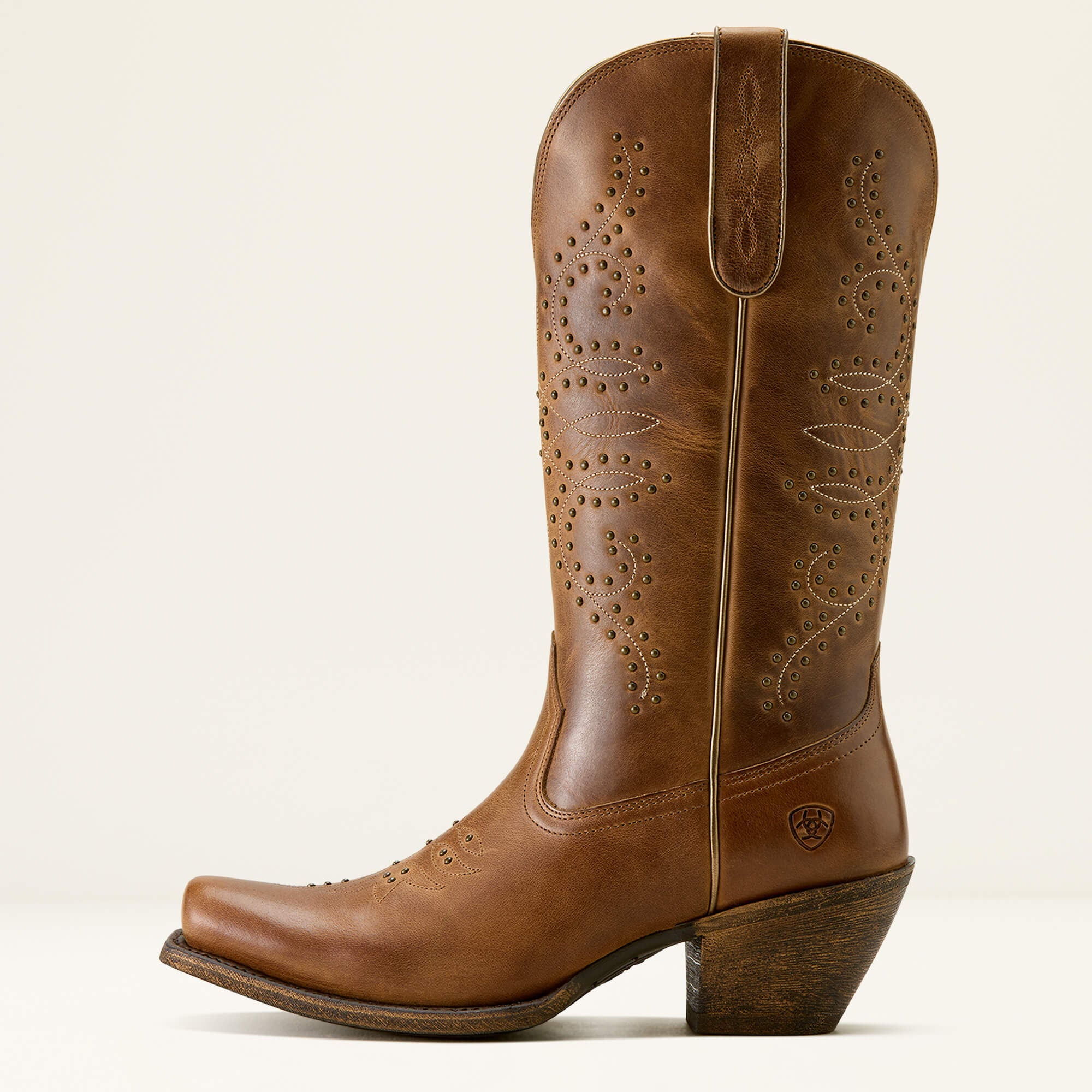 Madison Square Toe Western Boot Women - WHEAT BROWN