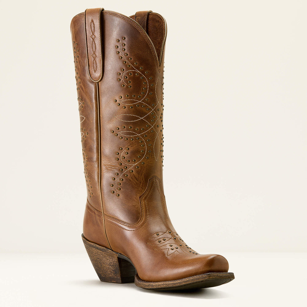 Madison Square Toe Western Boot Women - WHEAT BROWN