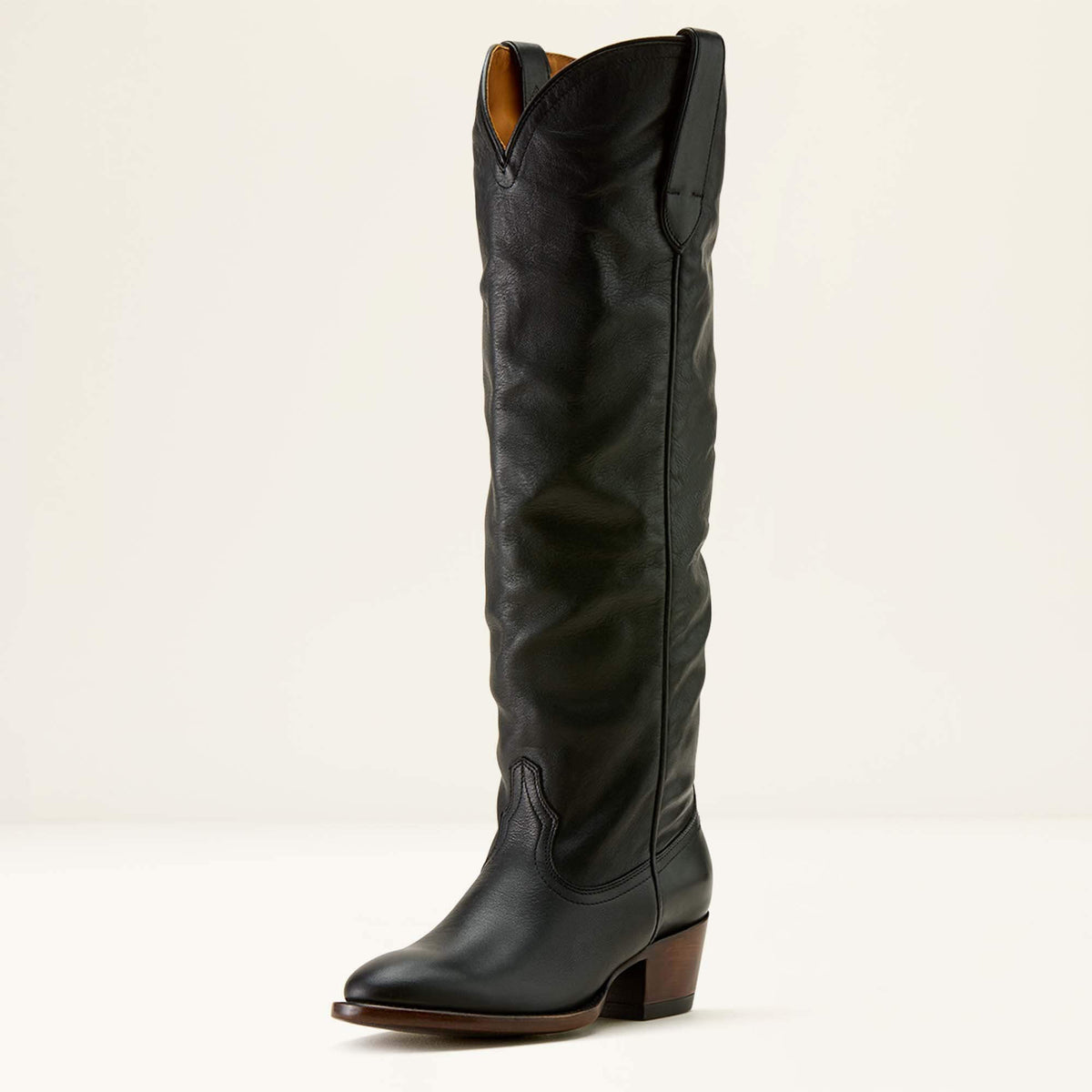 Bench Made Chaney Almond Toe Western Boot Women - CARBON BLACK
