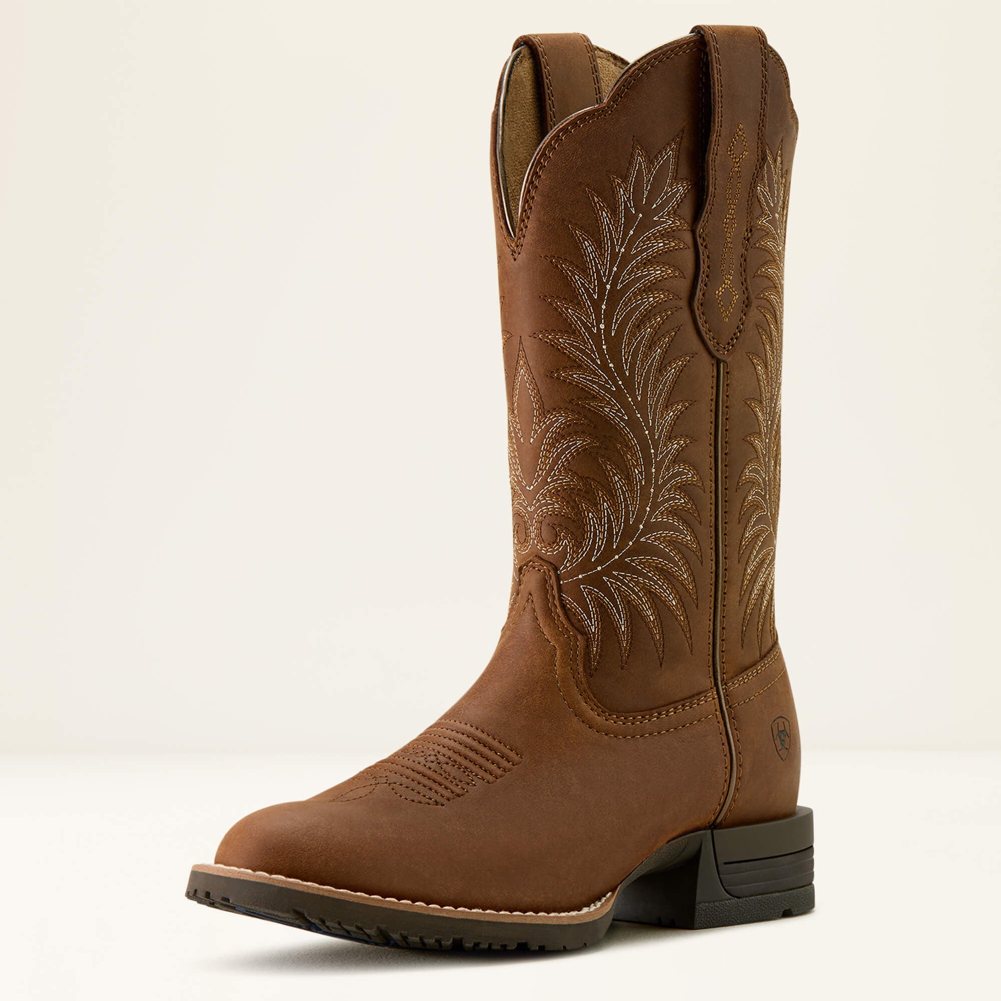 Hybrid Ranchward W Toe Western Boot Women - FRONTIER BROWN