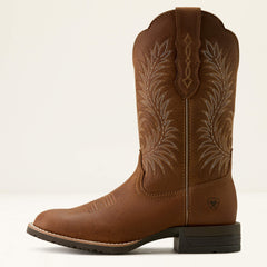 Hybrid Ranchward W Toe Western Boot Women - FRONTIER BROWN