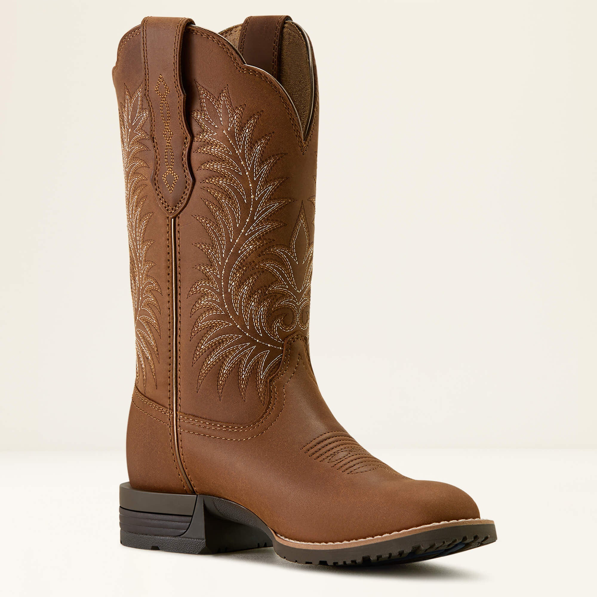 Hybrid Ranchward W Toe Western Boot Women - FRONTIER BROWN