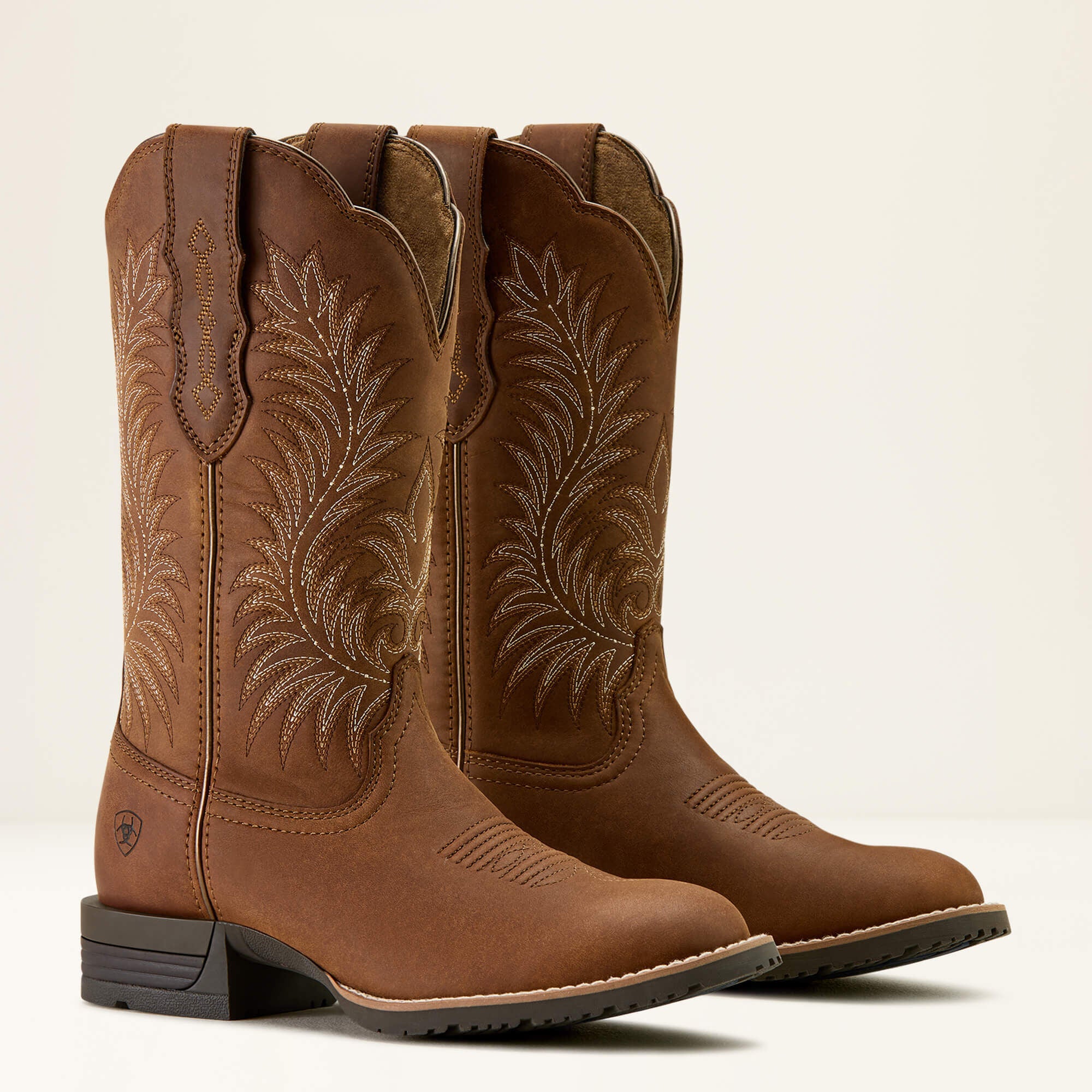 Hybrid Ranchward W Toe Western Boot Women - FRONTIER BROWN