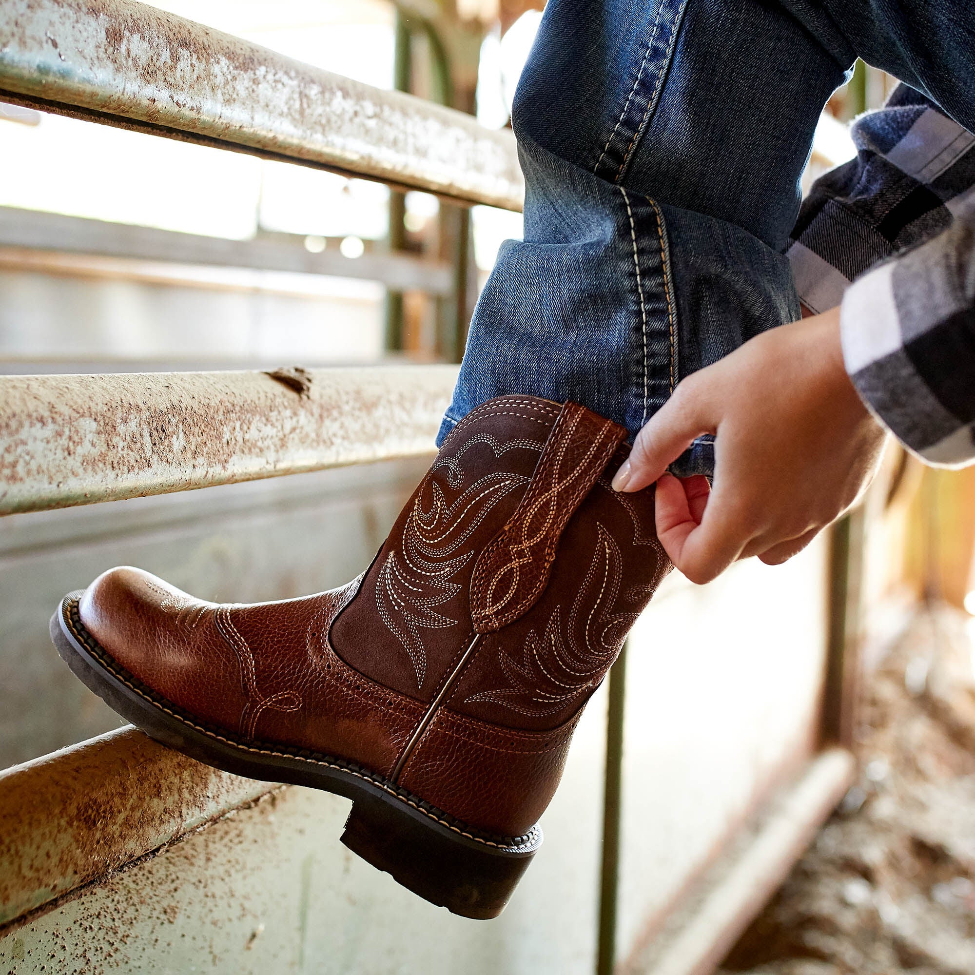 Fatbaby Heritage Dapper Western Boot Women - COPPER KETTLE