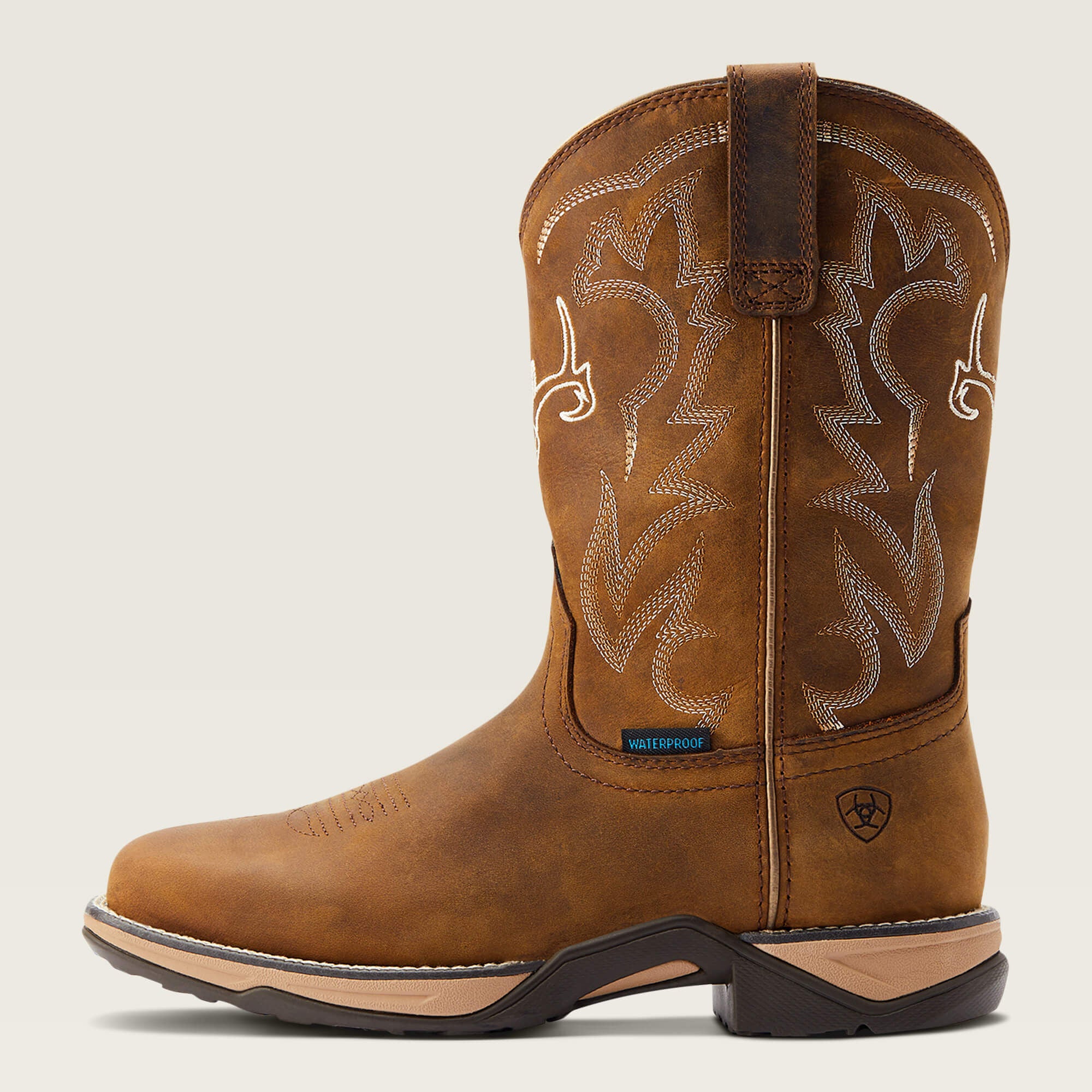 Anthem Deer Waterproof Western Boot Women - DISTRESSED BROWN