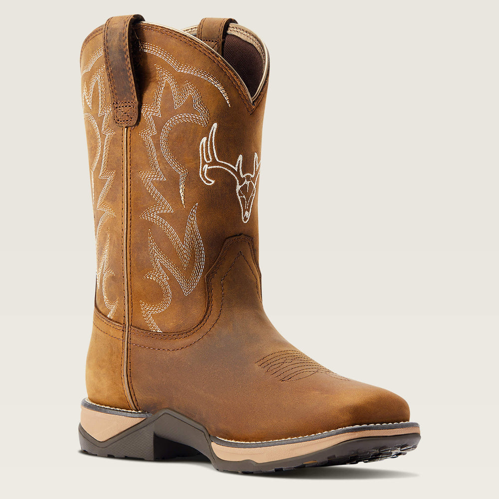 Anthem Deer Waterproof Western Boot Women - DISTRESSED BROWN