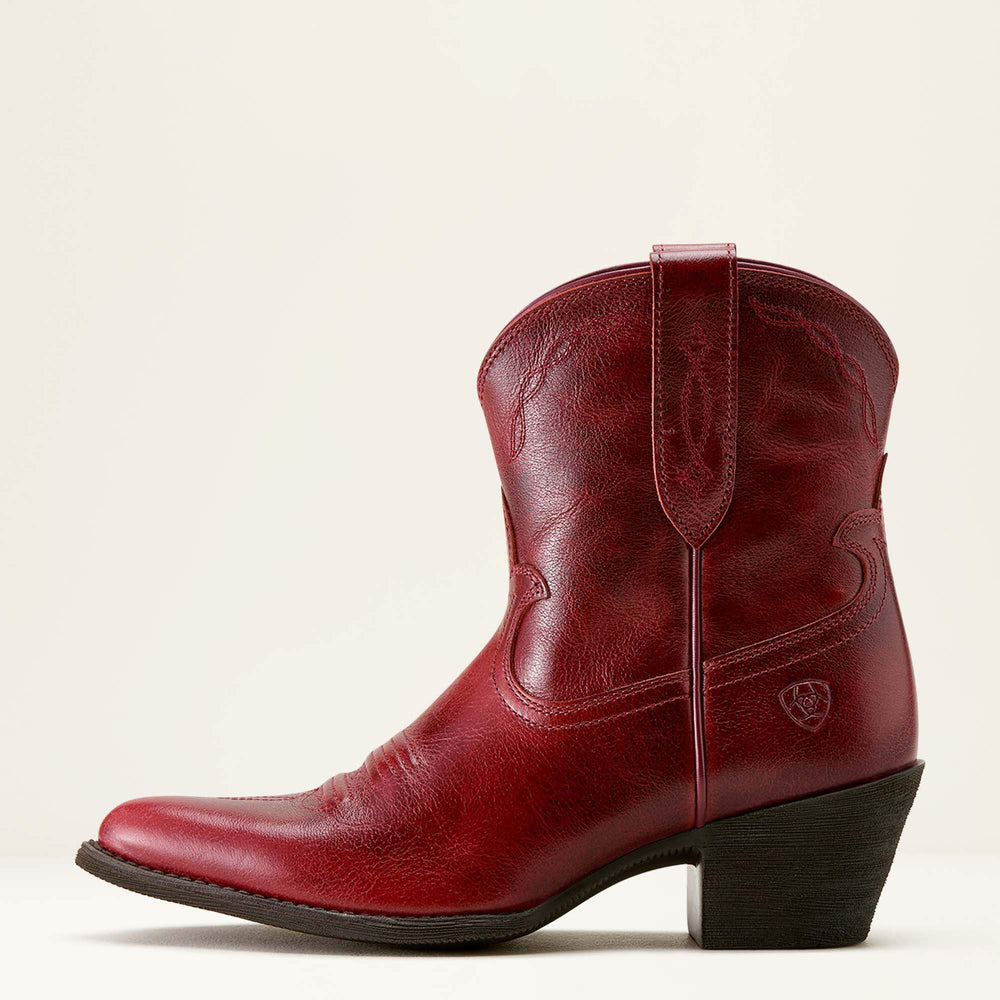 Maggie J Toe Western Boot Women - BARN RED