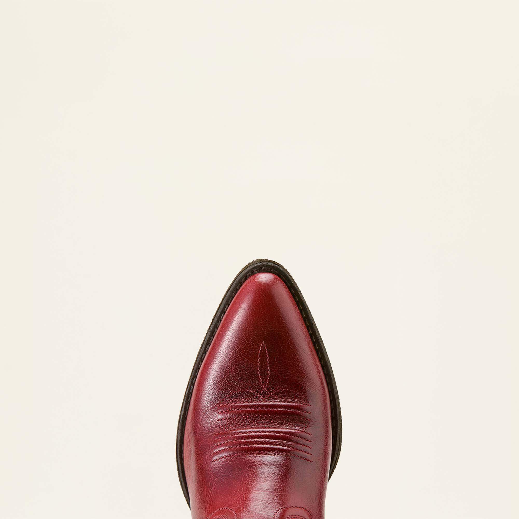 Maggie J Toe Western Boot Women - BARN RED