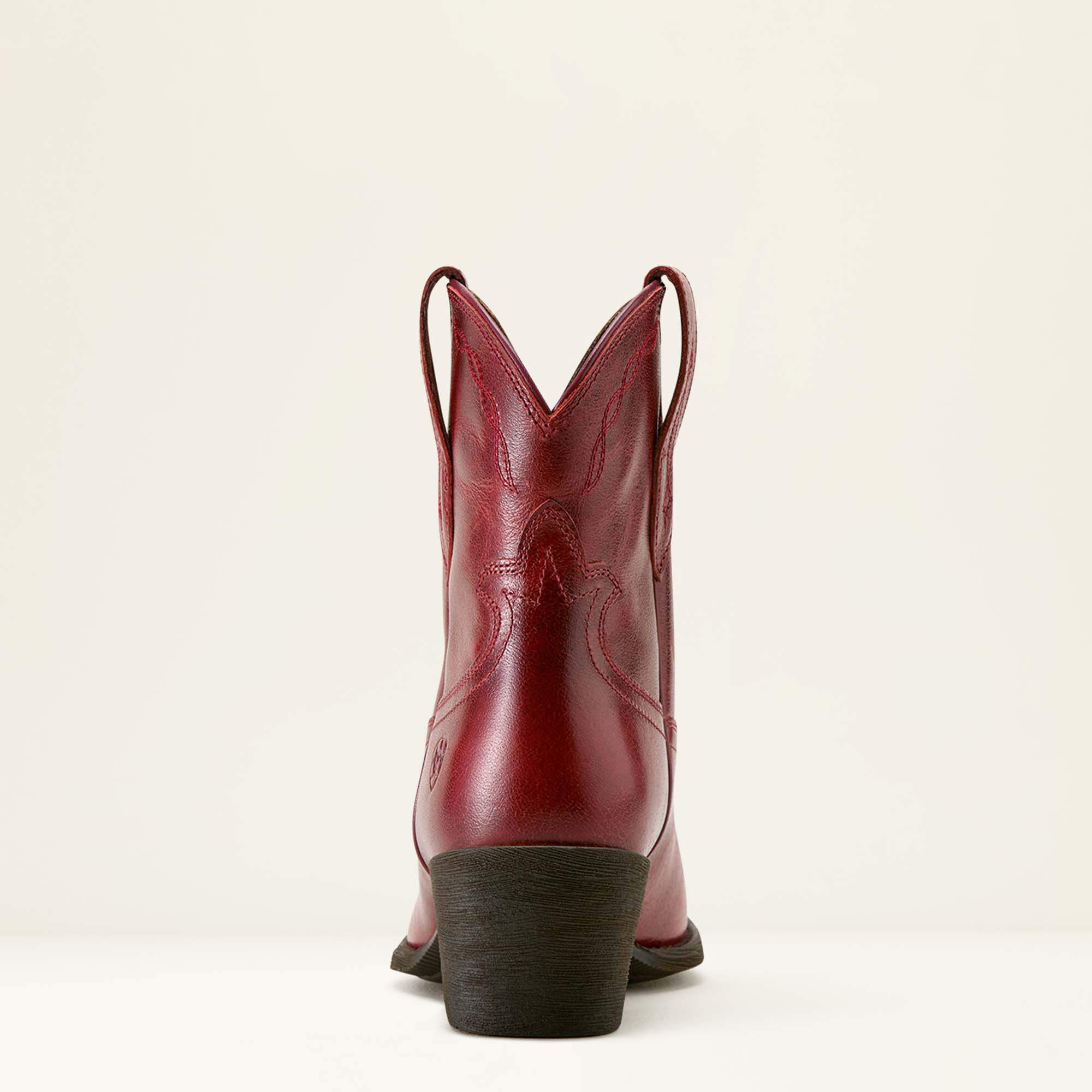 Maggie J Toe Western Boot Women - BARN RED