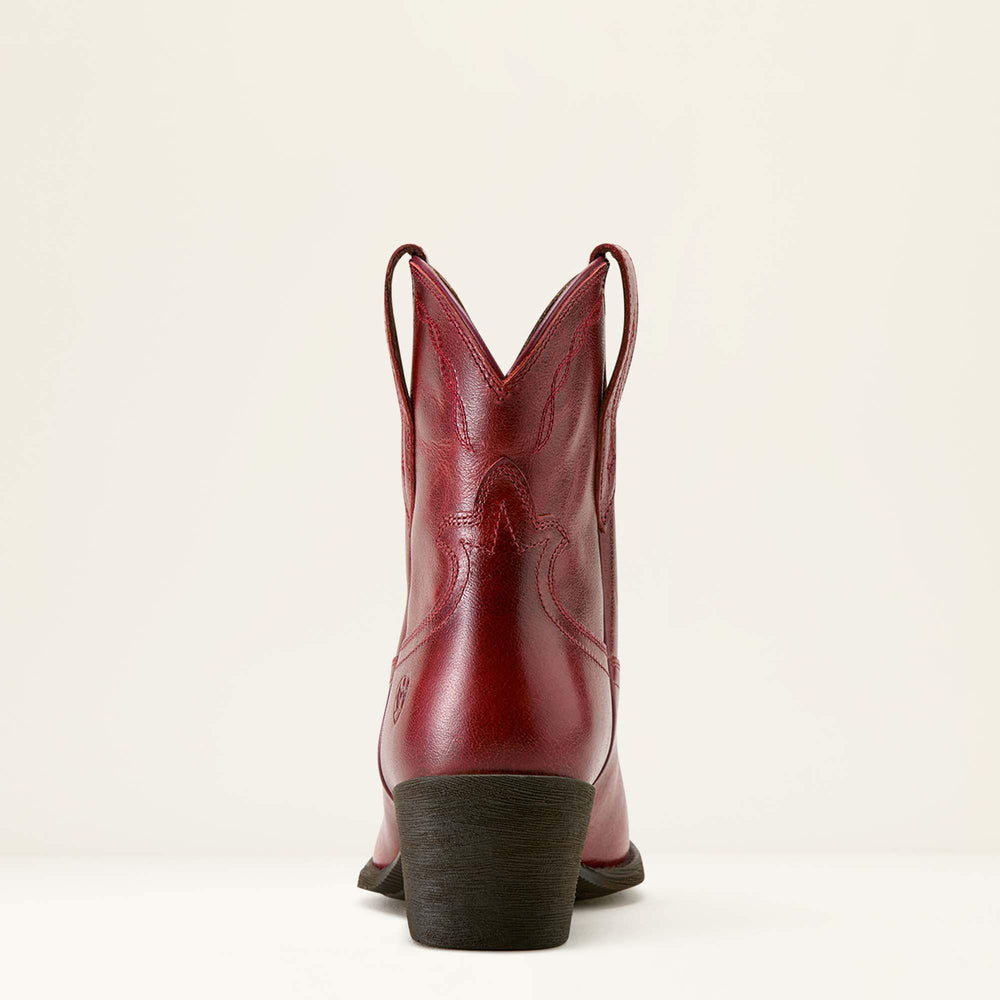 Maggie J Toe Western Boot Women - BARN RED