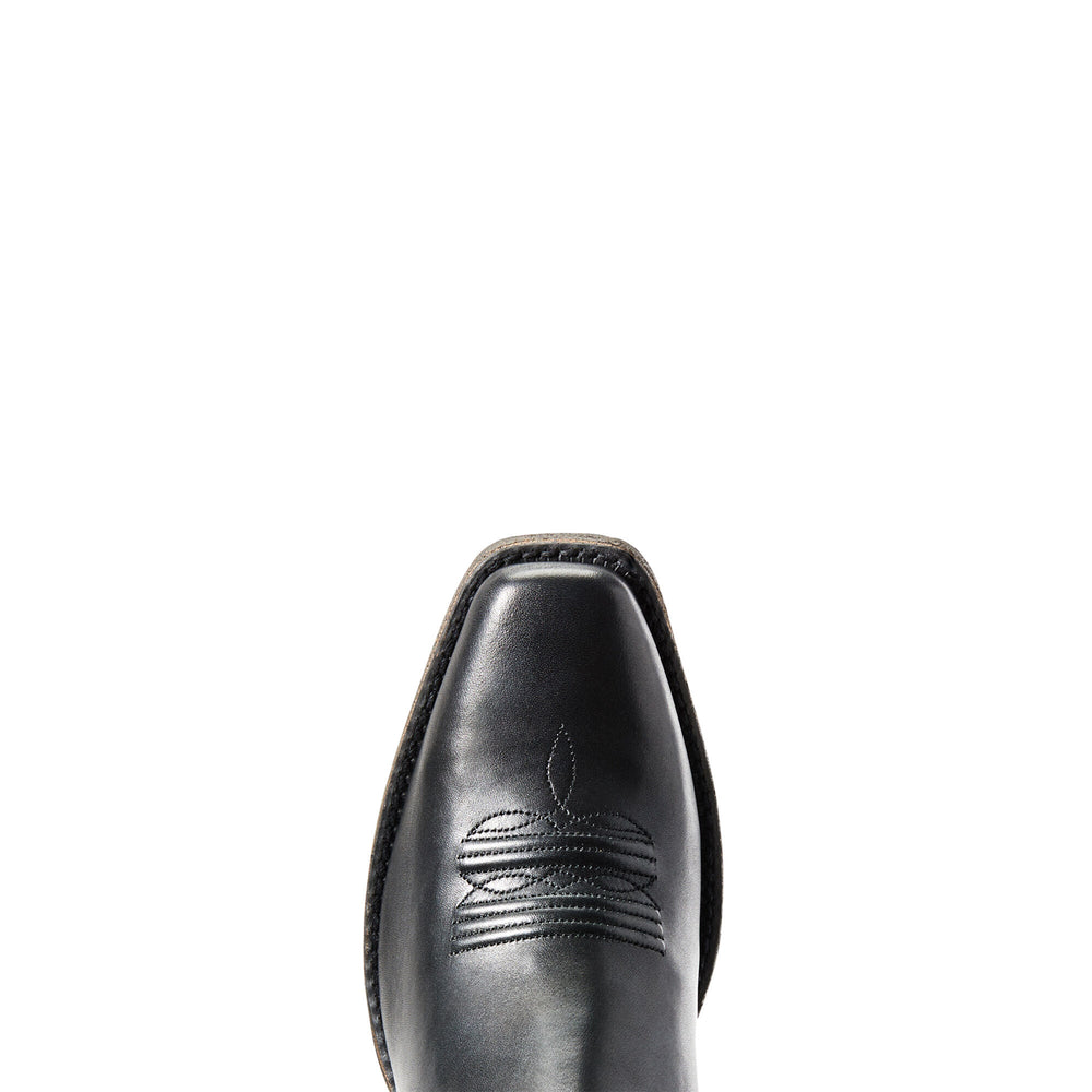 Round Up Square Toe Western Boot Women - LIMOUSINE BLACK