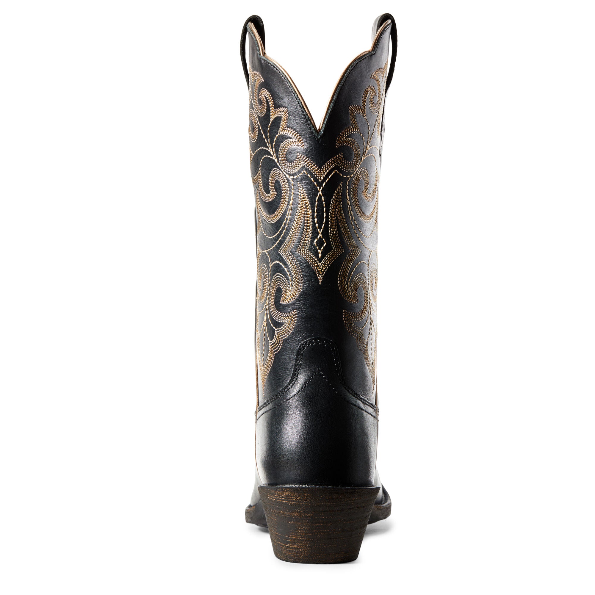 Round Up Square Toe Western Boot Women - LIMOUSINE BLACK