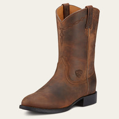 Heritage Roper Western Boot Women - DISTRESSED BROWN