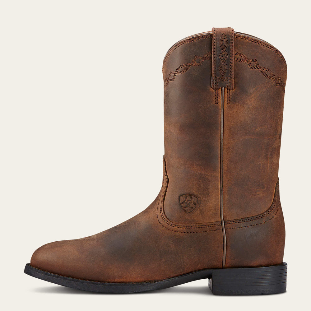 Heritage Roper Western Boot Women - DISTRESSED BROWN