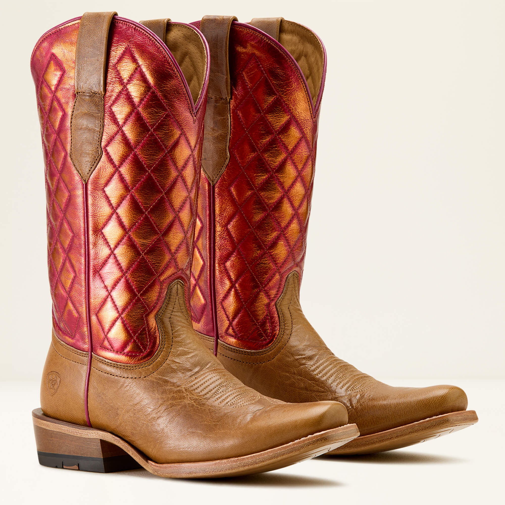Futurity Denton Narrow Cutter Toe Western Boot Women - MAPLE SUGAR/TEQUILA SUNRISE