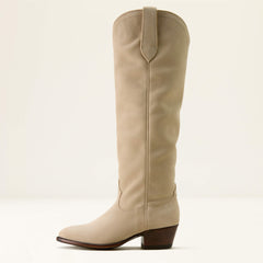 Bench Made Chaney Almond Toe Western Boot Women - LIGHT FAWN SUEDE