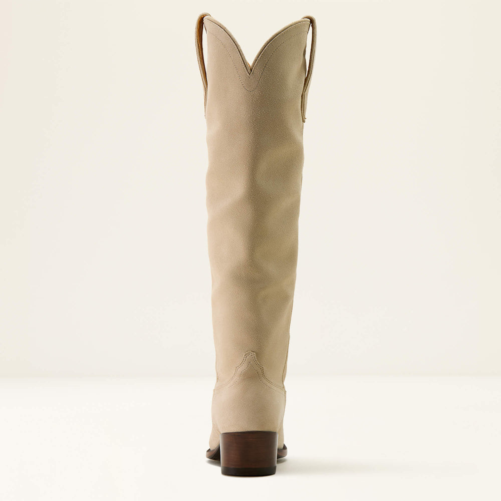 Bench Made Chaney Almond Toe Western Boot Women - LIGHT FAWN SUEDE