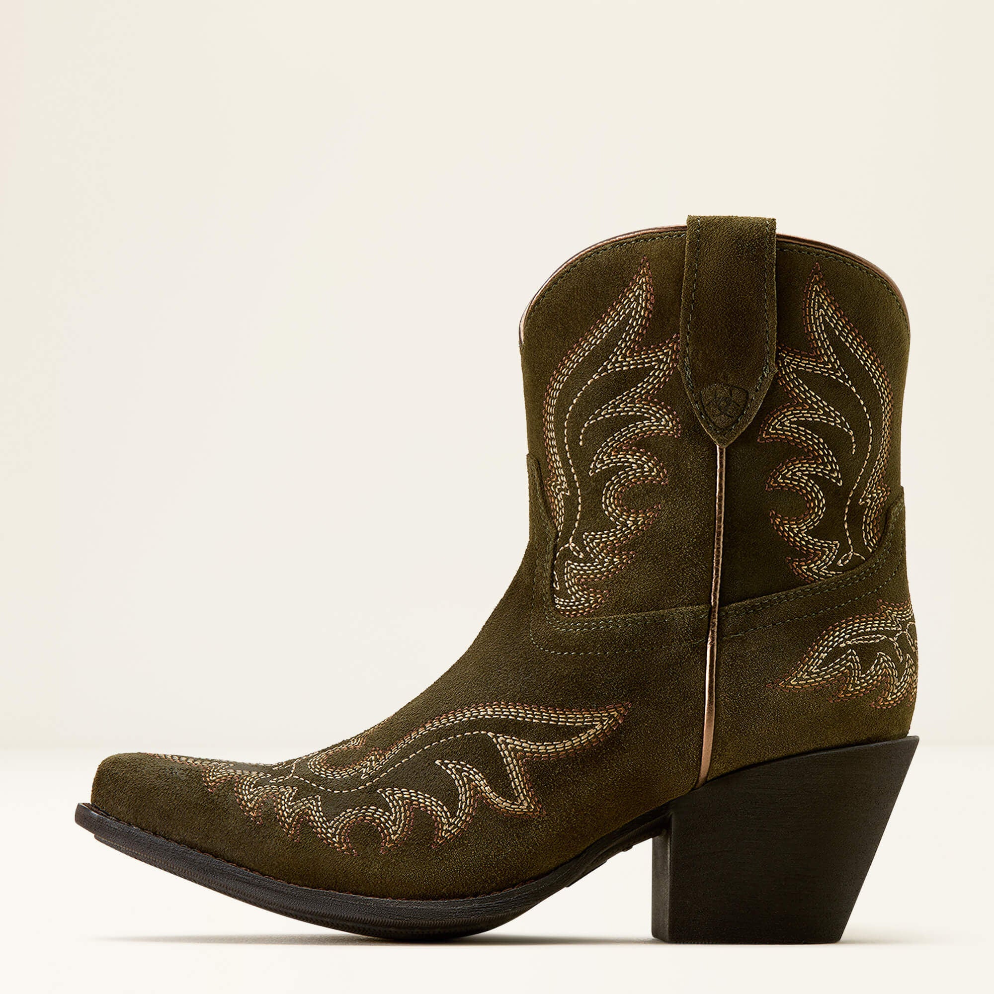 Chandler X Toe Western Boot Women - SOFT OLIVE SUEDE
