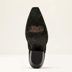 Laramie X Toe Western Boot Women - DISTRESSED BLACK SUEDE