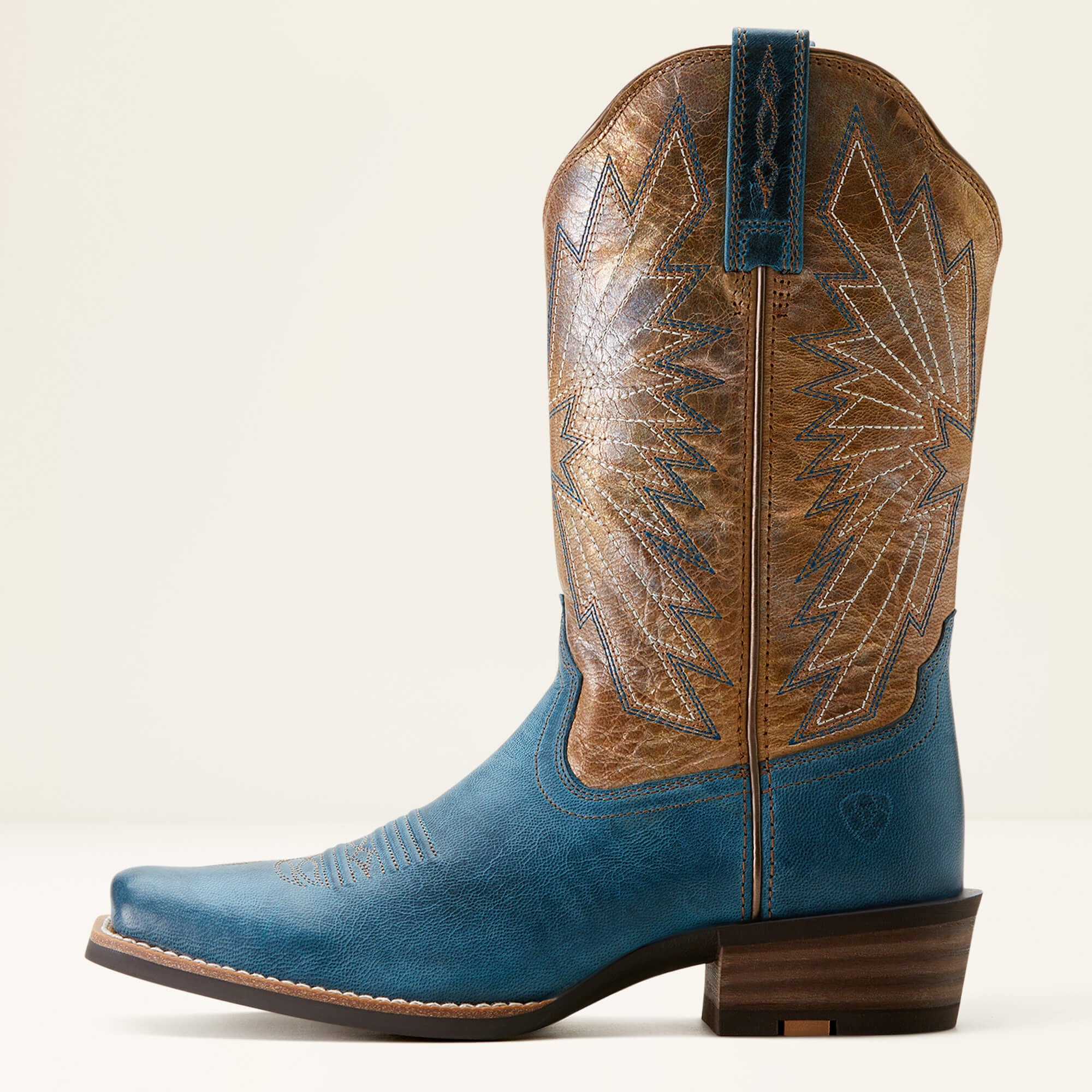 Decatur Western Boot Women - INDIGO DREAMS/PEARLIZED TAN