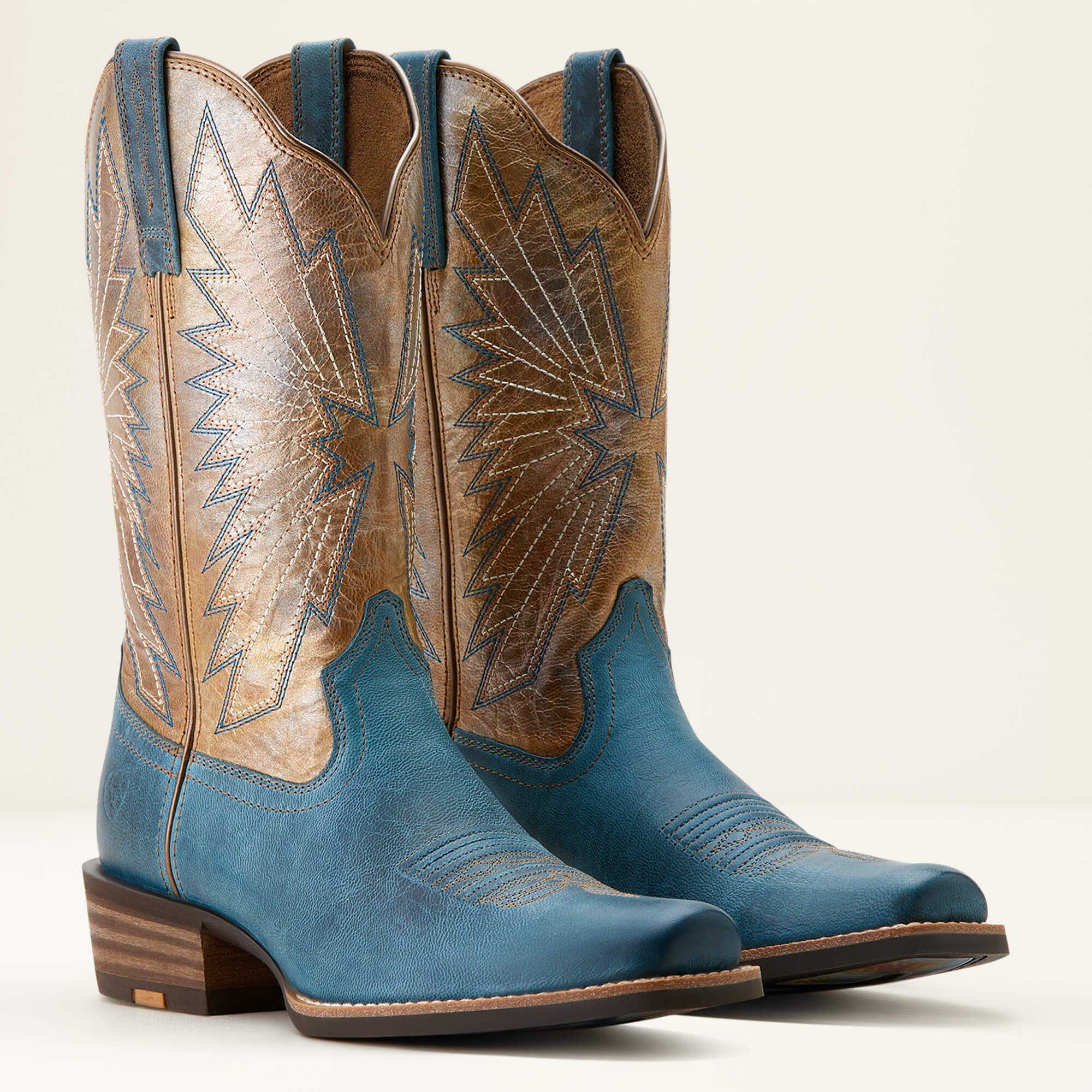 Decatur Western Boot Women - INDIGO DREAMS/PEARLIZED TAN