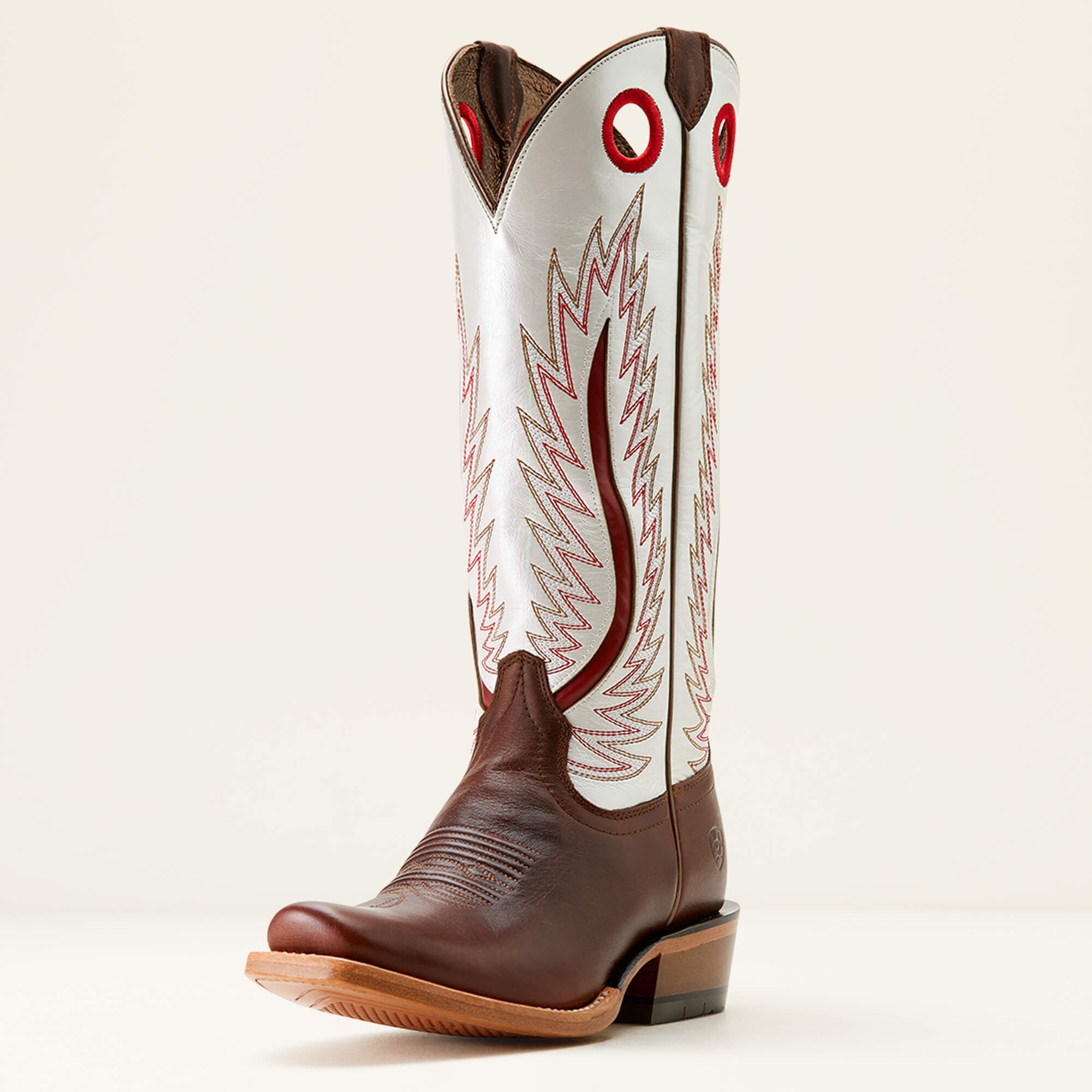 Futurity Fort Worth Narrow Cutter Toe Western Boot Women - RICH JAVA/PEARLY WHITE