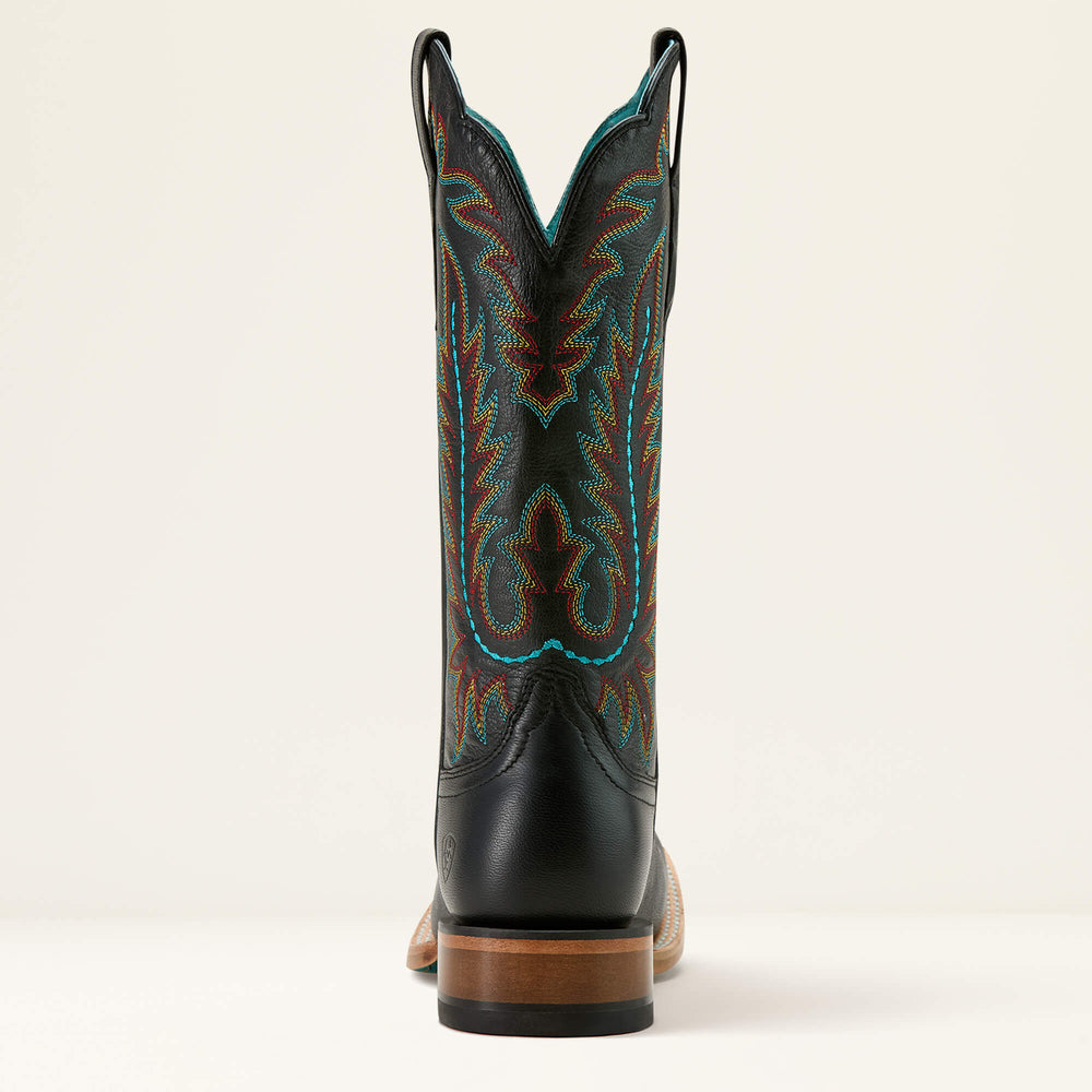 Frontier Tilly Wide Square Toe Western Boot Women - OBSIDIAN