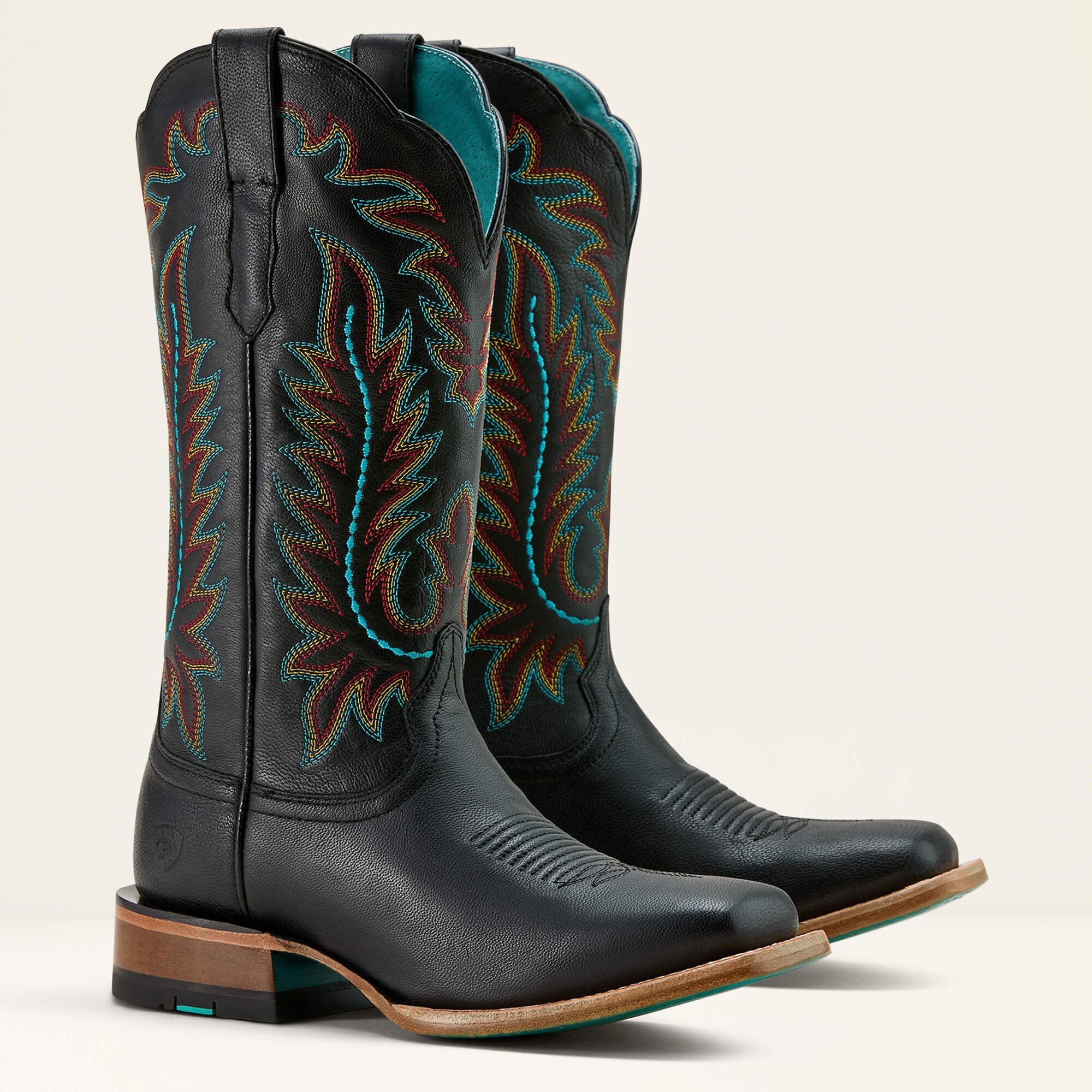 Frontier Tilly Wide Square Toe Western Boot Women - OBSIDIAN