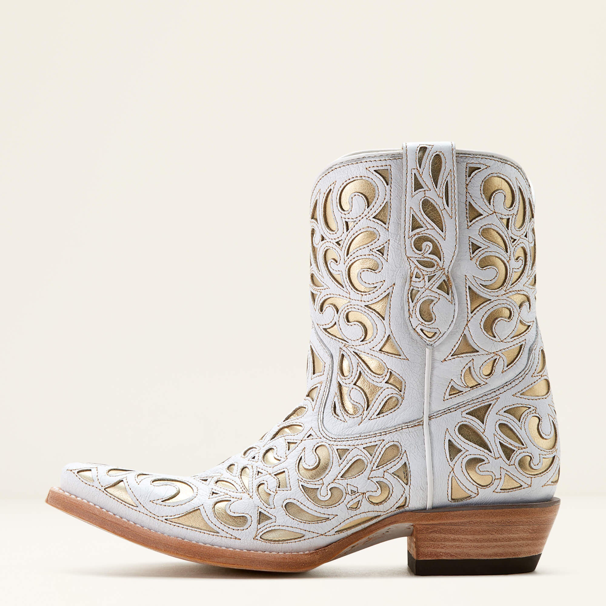Valentina Western Boot Women - CLASSIC ALABASTER/GOLD