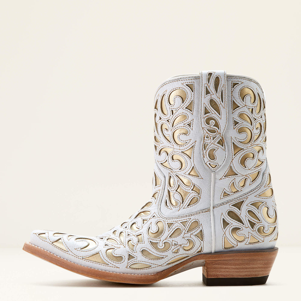 Valentina Western Boot Women - CLASSIC ALABASTER/GOLD
