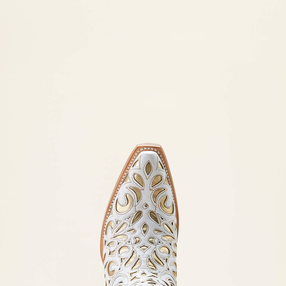 Valentina Western Boot Women - CLASSIC ALABASTER/GOLD