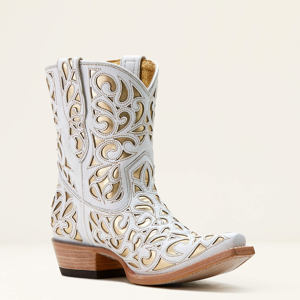 Valentina Western Boot Women - CLASSIC ALABASTER/GOLD
