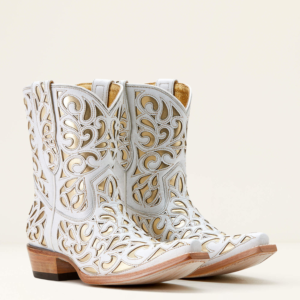 Valentina Western Boot Women - CLASSIC ALABASTER/GOLD