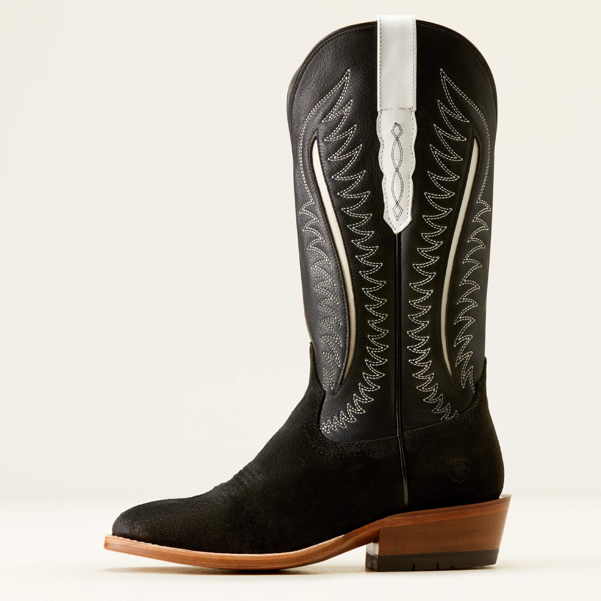 Futurity Limited Western Boot Women - BLACK ROUGHOUT/INK WELL