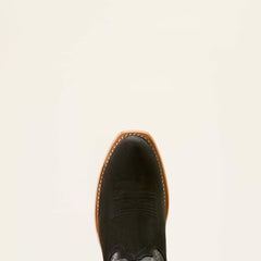 Futurity Limited Western Boot Women - BLACK ROUGHOUT/INK WELL