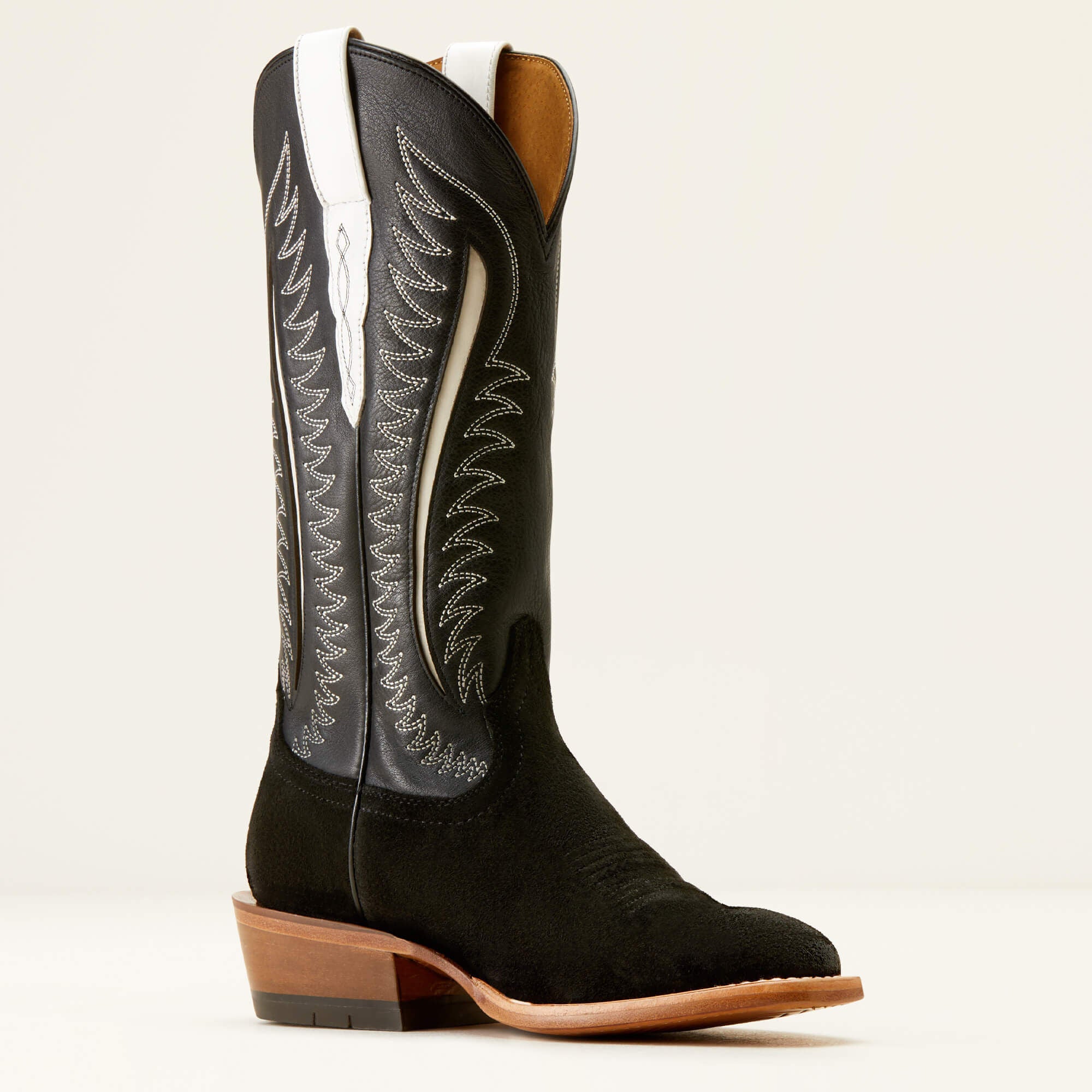 Futurity Limited Western Boot Women - BLACK ROUGHOUT/INK WELL